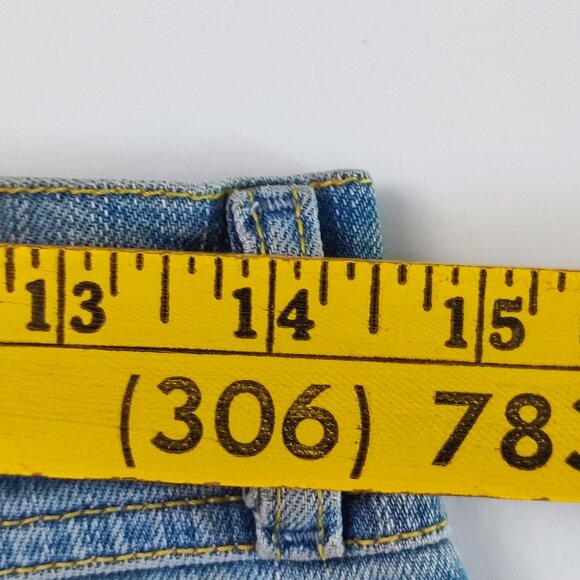 Diesel Industries Jeans Capri distressed ripped hard washed blue women's size 28 - Picture 13 of 16